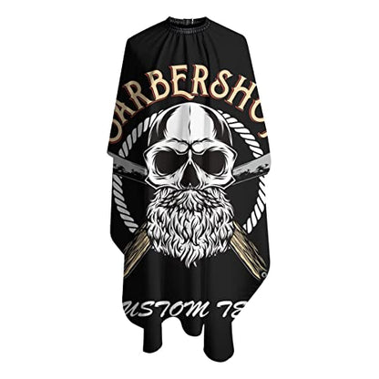 Custom Waterproof Barber Cape Personalized Text Barber Shop Salon Cape for Men Customized Hair Cutting Cape - color: Barber-04