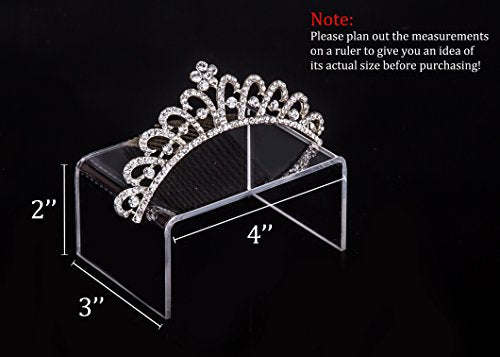 Clear Acrylic Display Risers Showcase for Jewelry, Risers Display for Funko POP Figures,Clear Cake Stands for Candy Dessert Table Decorations 4" x 3''x 2'' (20 PC)… - size: 20 PC