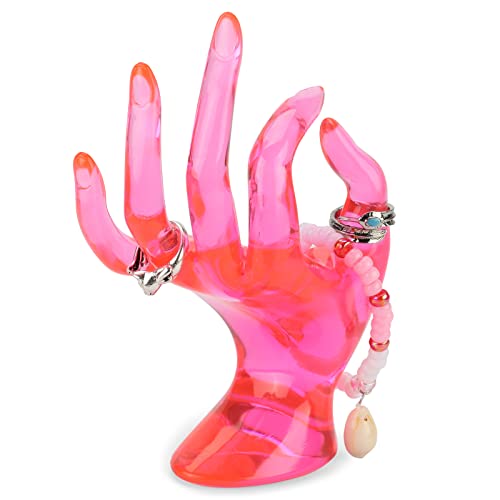Jewelry Display Holder Bracelet Ring Watch Stand Support Holder Stand (Pink) - color: Pink