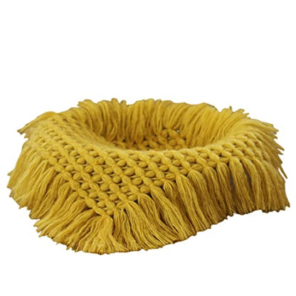 Newborn Baby Photography Props Blanket Posing Aid for Girl Boy Photo Shoot Baskets Filler Posing Stuffer Background Blanket (Yellow) - color: Yellow