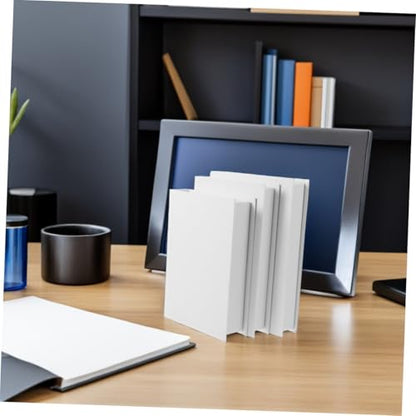 Generic 6pcs Faux Book Set for Decor Stackable White Blank Books - Modern Farmhouse Shelf Styling Model - Aesthetic Coffee Table Mantel Display Props