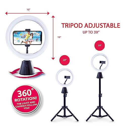 Canal Toys Studio Creator 360 Video Maker Kit, Green Screen and Tripod, Face and Motion Tracker, 10" Light Ring - style: 360 Video Maker