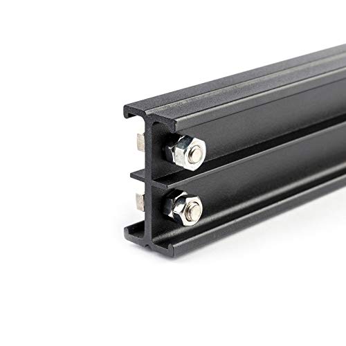 1M Double Track for Studio Ceiling Rail System Ceiling Mounting Rail System Accessories Sliding Track (1M Double Track(Movable Track)) - size: 1M Double Track(Movable Track)