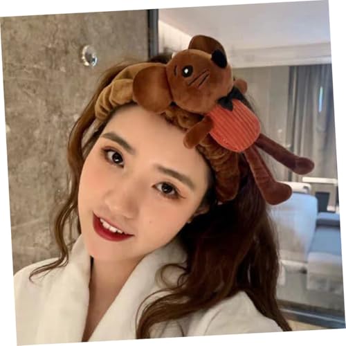 Lovely Cartoon Mouse Hairband for Washing Face, Soft Makeup Headband for Women, Cute Skincare Hairband Prop for Birthday Photography and Spa Use