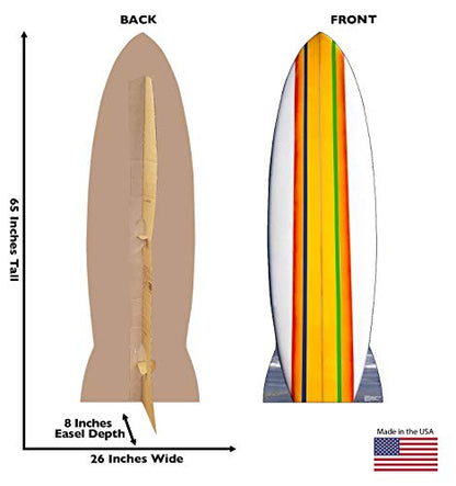 Cardboard People Surfboard Life Size Cardboard Cutout Standup - color: Surfboard