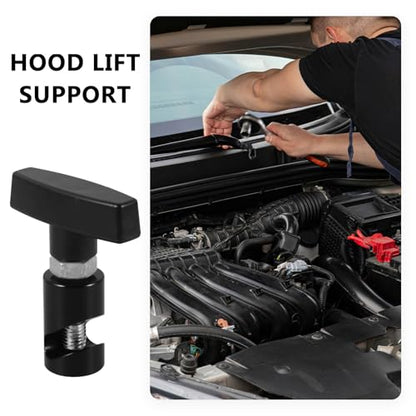 Abaodam Car Hood Lift Support Clamp Engine Hood Strut Holder for Prop Rods for Tailgates and Trunks Black Automotive Lift Support Tool