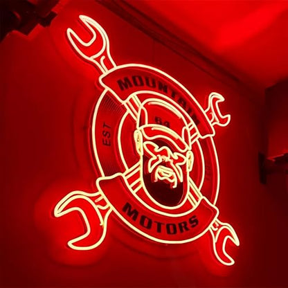 CIONAOR Custom Neon Sign, Personalized UV Printed LED Neon Sign LoGo Customizable for Business, Salon Beauty Nail Studios Light Up Name Sign, Images Neon Lighting Customized - size: Image Logo Custom