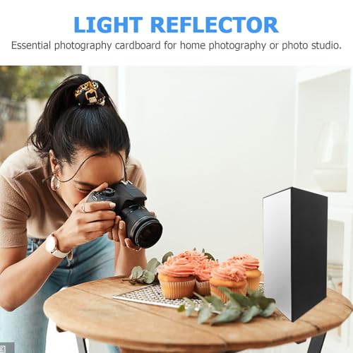 A4 Foldable Photography Reflective Board for Product and Jewelry Photo Shooting, Light Diffuser Cardboard Reflector for Camera Lighting Accessories