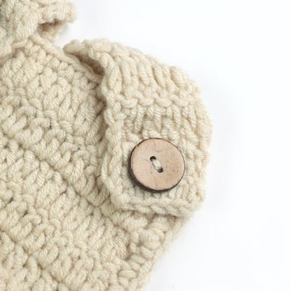 Newborn Baby Bunny Rabbit Crochet Knitted Photography Props Newborn Baby Outfits Diaper Costume - color: White a