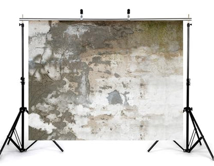 7x7ft Aged Concrete Wall Backdrop Peeling Paint and Neutral Grey Tones Photography Background for Urban and Industrial Party Decorations Tapestry Banner Photo Booth Props - size: 7x7ft