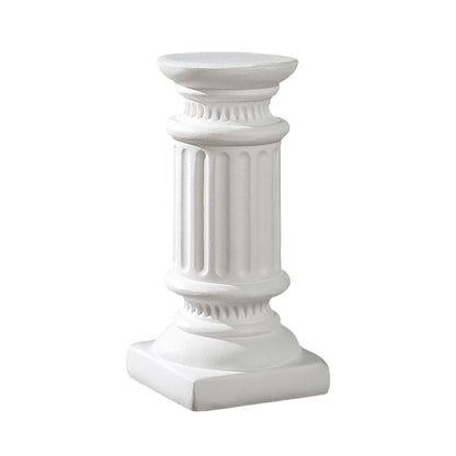 Mini Nordic Resin Roman Column, Greek Sculptural Angel Display, Photo Props, Candle Holder, Sketching Art Teaching Tools (Doric (White) - 7.5cm) - color: Doric (White) - 7.5cm