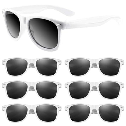 ASTARON Sunglasses Bulk, 6/12/24/48 Pack Sunglasses Party Favors for Summer Beach Pool Birthday Wedding Party Supplies - color: White