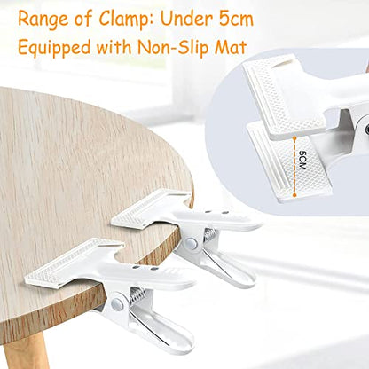 Backdrop Spring Clamps 6 Pack Large Heavy Duty Photography Backdrop 4" Clips for Background Backdrops Stand, Woodworking, Home Improvement (White)