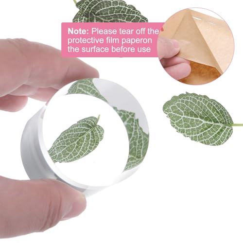 uxcell Acrylic Cylinder Display Blocks, 50 x 50 mm/2" x 2" Clear Jewelry Display Base Polished Cube Riser Stand Display Holder Base for Ring Bracelet Cosmetics Crafts - size: 50 x 50mm