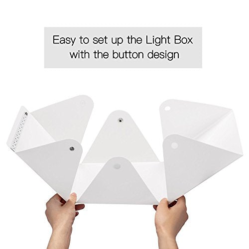 Folding Photo Studio Kit Box with LED Light for Photographing Shooting Tent for Small Size Itens