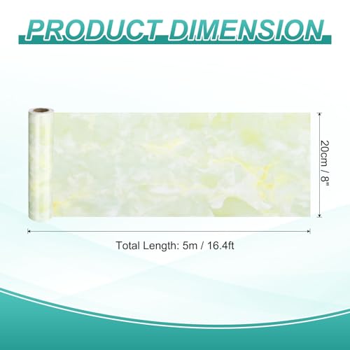 HARFINGTON Wood Grain Wallpaper Border 8" x 16.4ft PVC Self-Adhesive Textured Frame Sticker Waterproof Wall Decorative Wallpaper for Floor Door Table Cabinets Desk, Agate Green - color: Agate Green, size: 8" x 16.4ft