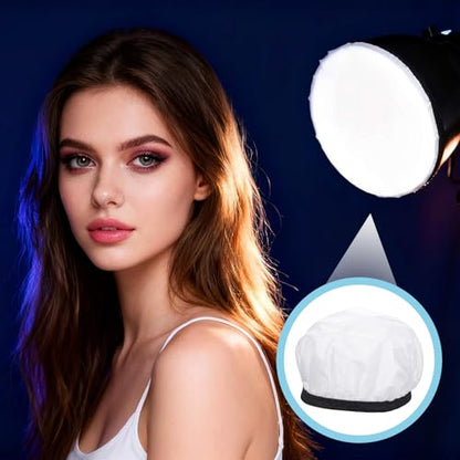 6 Pcs 7"/18cm Light Diffuser, White Soft Lamp Diffuser for Studio Strobe Reflectors, Video Shooting - color: 6 Pcs