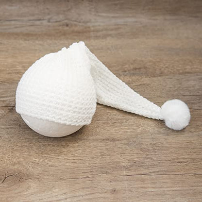 Zeroest Newborn Photography Props Boy Outfits Baby Photo Props Outfit Newborn Boy Photo Shoot Hat Set (Cream) - color: Cream