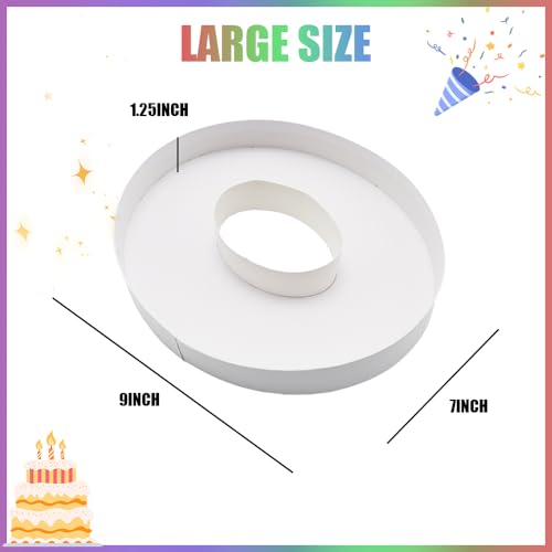 Charcuterie Cardboard Number Fillable Shaped Treat Decorative Box Anniversary Birthday Table Centerpiece (0 Style, 9inch) - size: 9inch, style: 0 Style