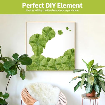 Sherika 10 PCS Realistic Artificial Green Leaf Lettuce, Plastic Simulation Vegetables Model, Faux Lettuce Leaves for Home Kitchen Easter Party Feast Decoration, Fake Green Vegetable Food for Display