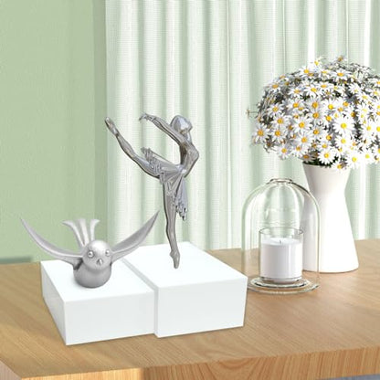 8 Pack Acrylic Risers for Display - Decorative Display Risers - White Acrylic Cubes with Hollow Bottoms