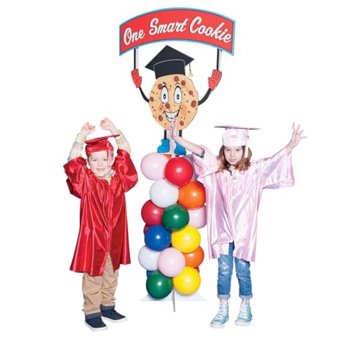 Smart Cookie Balloon Column Stage Prop Kit, Graduation Decorations, KG18AM-M - color: One Smart Cookie Balloon Prop Stand