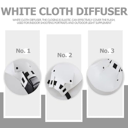 SEWACC 2pcs Photography Flash Reflector Soft Diffuser White Light Reflector Board for Indoor Camera Lighting Bounce Flash Modifier