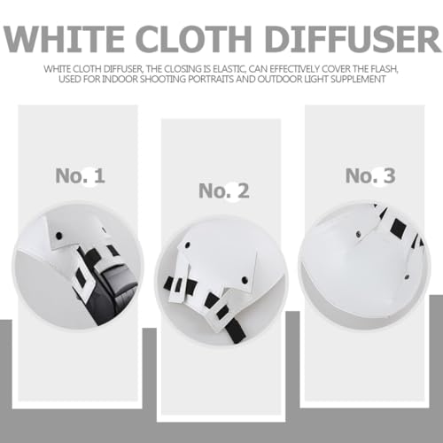 Zerodeko 2pcs Camera Photo Flash Reflector Soft Light Diffuser Bright Reflector Board for DSLR Flash Lighting Studio Use