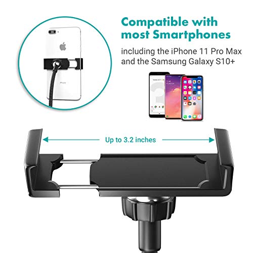 Movo Selfie Makeup Tutorial Ultimate Kit with Desk Clamp, 2 Cell Phone Mounts for Camera and Teleprompter, LED Ring Light & Video Vlog Microphone + Grip - Compatible with iPhone, Android Smartphones