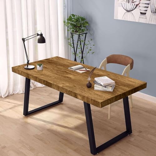 Erfoni Wood Contact Paper Faux Wood Peel and Stick Wallpaper 17.7inch x 78.7inch Brown Wallpaper Peel and Stick Vinyl Wrap for Countertop Wood Grain Wood Self Adhesive Wall Paper - color: Brown Wood, size: 17.7" x 78.7"