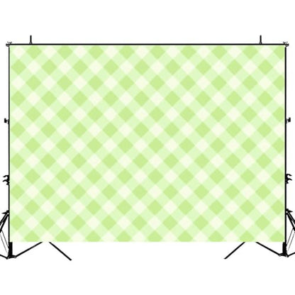 5x7ft Photography Backdrop Green White Gingham Check Photo Backdrop Photography Background for Photoshoot Portrait Video Party Photo Studio Prop Booth - color: Color5