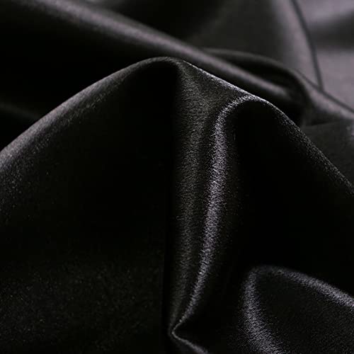 Satin Photography Background Silk, Glossy Fabric Cloth Backdrops for Goods, Crafts, Jewelry, Cosmetics, Food Photoshoot and Flat Lay (Black, 3.3×2.5ft/100×75cm) - color: Black, size: 100 × 75 cm