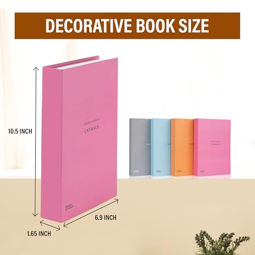 PROBENEX ICON Large | 4 PCS Faux Decorative Books for Home Decor | Not Real Books (Cardboard Boxes) | Coffee Table, Shelf Styling & Modern Aesthetic Accent Pieces for Living Room - color: Icon_large