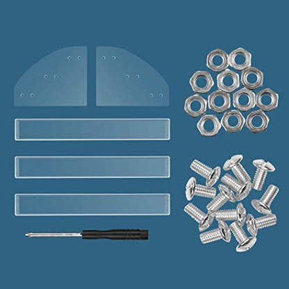 KINGROW Nail Polish Organizer Holder Rack 3 Layers Acrylic Display Rack Eyeglasses Shelf Essential Oils Ink Storage Holds Up to 48 (Fit 1-2oz Bottles) - size: 3 Layers