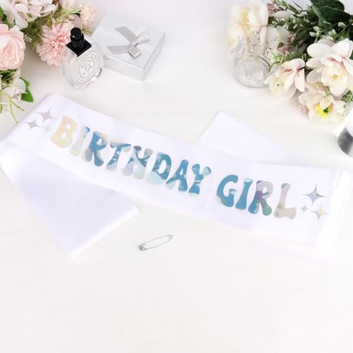CIEHER Birthday Girl Sash Birthday Sashes for Women Girls - 1 Pack - color: Birthday Girl