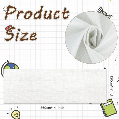 Classroom Fabric Bulletin Board 47x141inch White Woven Texture Back to School Classroom Backdrop Decoration for Wall Door Background, DIY Craft, Bulletin Boards, Pillow, Curtain, Reusable, Easy to Cut - style: White Woven