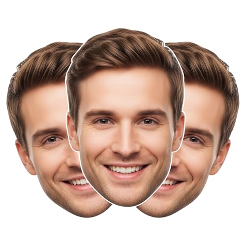 20-48" 3PCS Custom Big Head Cutout Personalized Giant Face for Parties, Birthdays, Weddings, Sports Events, Photo Props, On a Stick, Coroplast - color: 3 Pieces