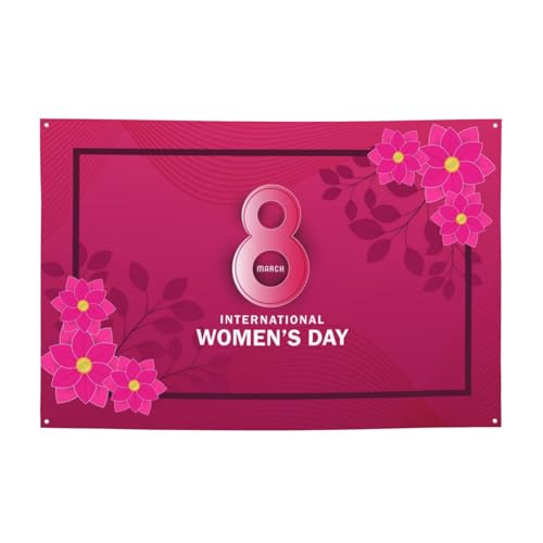International Women's Day 2026 Backdrops 47 * 71 Inches Holiday Party Photography Background Indoor Outdoor Festival Photo Banner Booth Props Wall Decoration - color: Brown