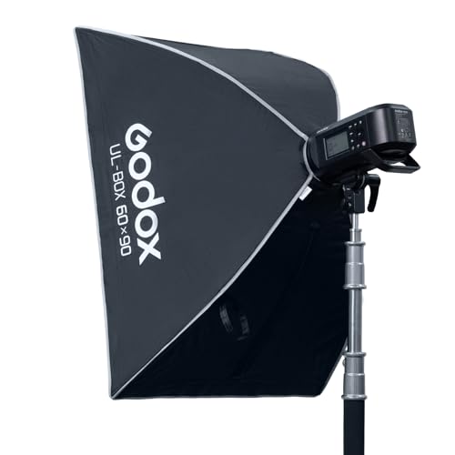 Godox 24”x35” Strip Softbox with Bowens Mount, UL-BOX-60x90 Folding Quick Release Rectangular Softbox Foldable Soft Box with Grid, Diffuser for Godox SMALLRIG/Neewer/Aputure
