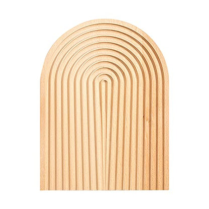 Creative Arch Bread Dessert Tray Wavy Wood Carving Board Cheese Fruit Cake Snacks Platters Serving Tray Photo Props Decoration