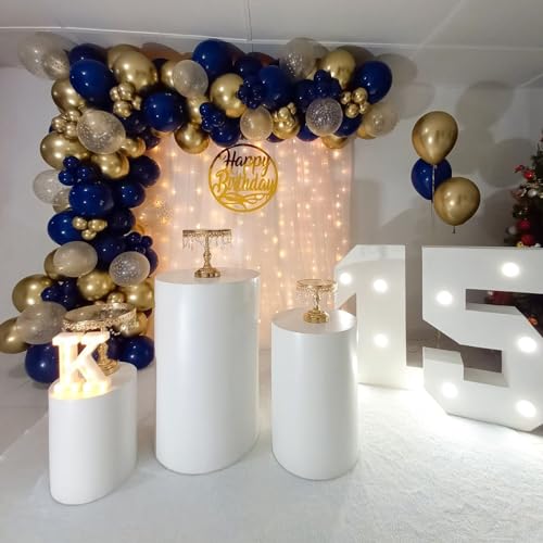 100 Pack 12 inch Navy Blue Latex Balloons - Round Dark Blue Balloons for Birthday Party, Graduation, Wedding, Anniversary, Baby Shower Decorations - color: Navy Blue, size: 12 Inch 100PCS