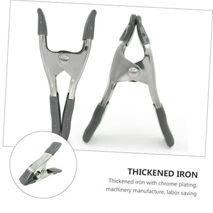 VALICLUD 6pcs 4-inch Heavy Duty Backdrop Spring Clamps for Photography Studio, Muslin Background Clips for Photo Booth and Backdrop Stand, Portable Background Fixing Clips