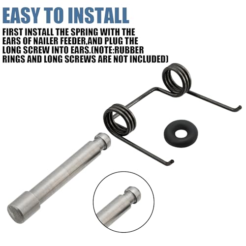 Hicarer 40 Pcs 877-761 Nailer Feeder Springs for Coil Roofing Nailer Compatible with Hitachi Nv45ab Nv45ab2 Nv50ap2 Nv50a1