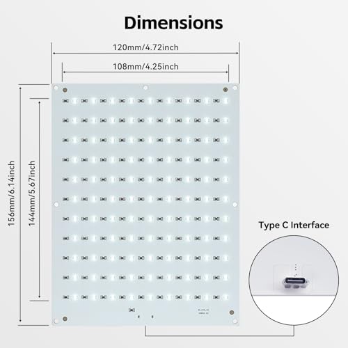 4PCS CMYK Lithophane LED Backlight Board Kit Compatible with Bambu lab A1/A1 mini/P2S/X1C/H2D 3D Printers,PCB Light Replacement Kit with USB power cable and Connection Cable for 3D Printed Photo Model - color: 4 PCS CMYK Lithophane LED