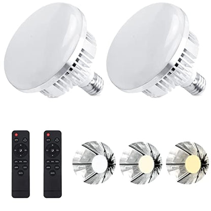 Skytex 2Pack 135W Photography Light Bulb Dimmable Tricolor LED Bulbs 2700-6400K Colour Temperatures Softbox Bulb in E27 Socket for Photography Photo Video Studio Lighting - style: 2 pack led 135w