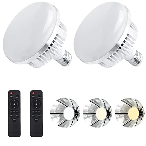 Skytex 2Pack 135W Photography Light Bulb Dimmable Tricolor LED Bulbs 2700-6400K Colour Temperatures Softbox Bulb in E27 Socket for Photography Photo Video Studio Lighting - style: 2 pack led 135w