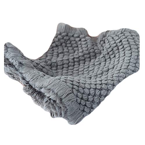 Zeroest Baby Photography Props Basket Braid Wool Wrap Newborn Photo Shoot Baskets Filler Posing Stuffer Background Blanket (Gray) - color: Gray