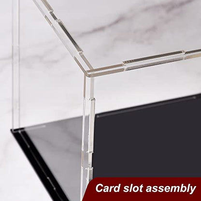 uxcell Acrylic Clear Display Case Box Dustproof Protection Showcase Cube Collectibles Show Box 11.8x9.8x3.9inch - size: 11.8x9.8x3.9 inch