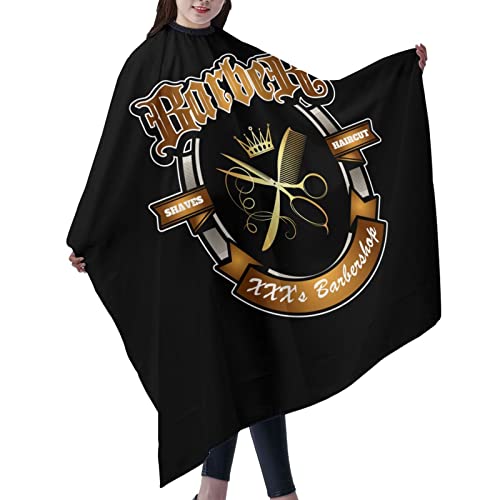Custom Barber Cape Hairdresser Cape, Add Your Photo Text Logo Personalized Barber Salon Cape for Men, Customized Hair Cutting Cape for Home Salon Barbershop - color: Barber Style-20
