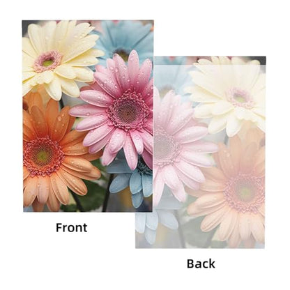 Colorful Daisy Flower Backdrop Background for Photography 5x7ft Photobooth Professional Photo Backdrop Curtains Video Photography Studio Photo Backgrounds Banner Booth Background Screen Parties - color: Colorful Daisy Flower